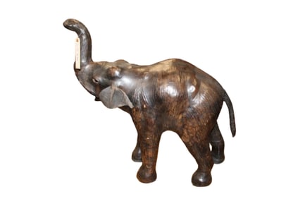 Vintage Leather Elephant