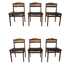 Set of 6 Danish Modern Chairs
