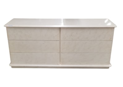 Lane 80s Modern Faux Marble Dresser
