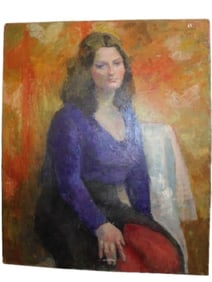 Cesare Riccardi Oil on Canvas