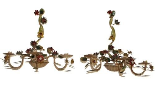 Italian Tole Sconces