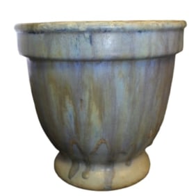 Vintage Antique Glazed Planter - signed & dated