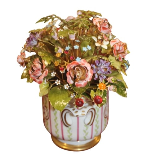 Jane Hutcheson Enameled Floral Flowers for Gorham  "Fleurs des Siècles" (1 of 5)