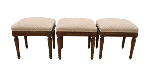 3 French Empire Style Stools