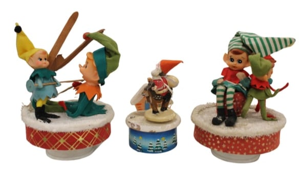 Vintage Lot of Christmas Figurines: Vintage Lot of Christmas Figurines - made in Japan.