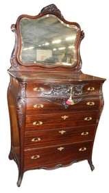 RJ Horner Mahogany High Chest