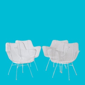 Woodard Sculptura Table and 4 Chairs