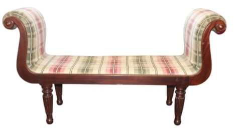 Thomas Phaesant Upholstered Bench by Baker Furniture