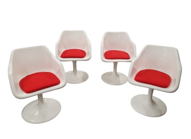 Vintage Set of 4 Tulip Armchairs