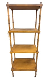 Faux Bamboo Etegere by Baker Furniture
