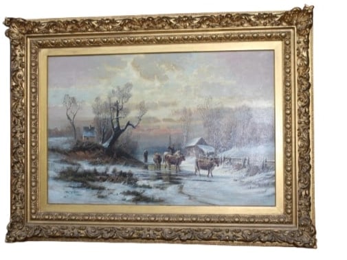 Carl Phillip Weber Oil on Canvas (1 of 2)