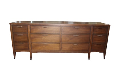 Kent Coffey Tempo Walnut Low Dresser or Credenza