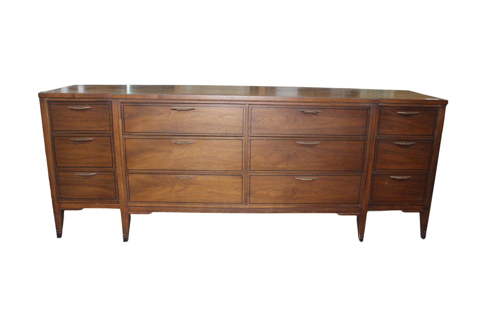Kent Coffey Tempo Walnut Low Dresser or Credenza