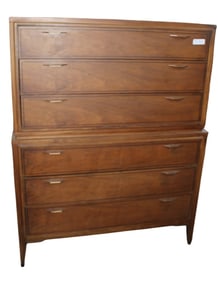 Kent Coffey Tempo Walnut High Dresser