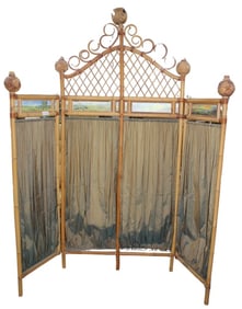Vintage Mackenzie Child Bamboo Screen