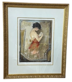 Janet Treby Signed And Numbered "Muse 1" Portrait of A Lady 211/385