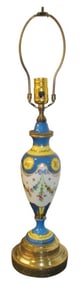 Beautiful Porcelain lamp in the manner of Sevres
