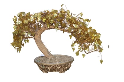 Chinese Vintage Antique Handcarved Money Tree