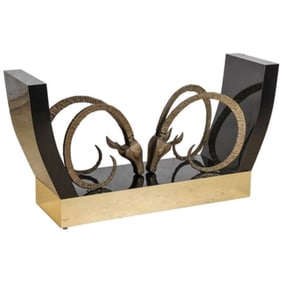 Mid Century Rams Head Table in the manner of Alain Cheveret