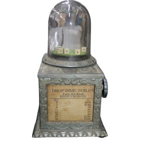 Keystone Dice Machine with Dome Top - rare dime machine.