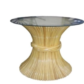 Vintage Mcguire Style Sheaf of Wheat Table