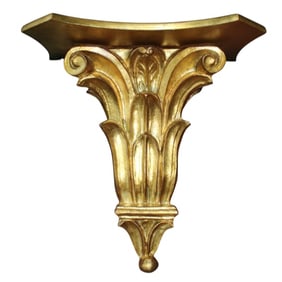 Hand Carved Italian Shelf Sconce