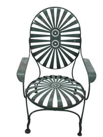 Antique Garden Chair by Francois Carre