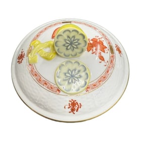 Herend Chinese Bouquet Rust Covered Tureen and Lid