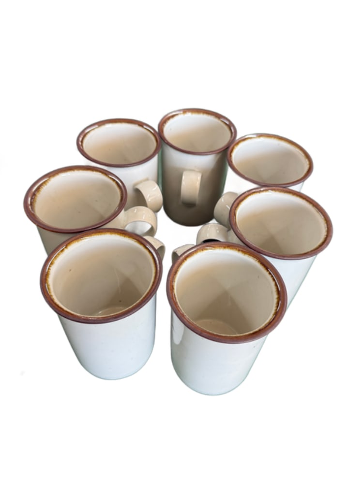 "Brown Mist" by DANSK Set of 7 Mugs (1 of 2)