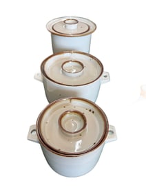 Dansk Scandinavian "Brown Mist" Set of 3 Casseroles