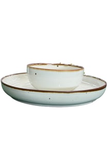 DANSK Two piece Large Serving Plate and Bowl