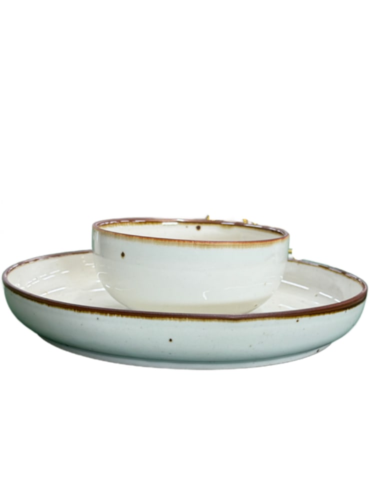 DANSK Two piece Large Serving Plate and Bowl (1 of 1)