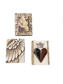 Sid Dickens Set of three Tiles