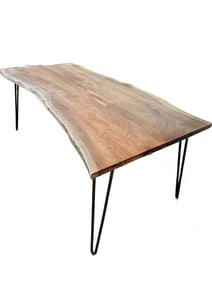 Live Edge Dining Table With Hairpin Legs