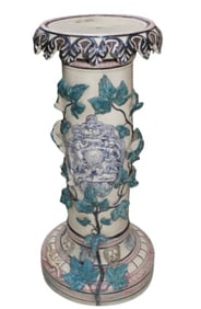 Majolica Pedestal