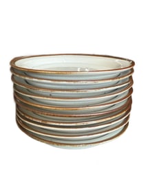 Dansk Designs "Brown Mist" Appetizer Plates Set of 11