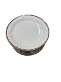 Dansk Designs "Brown Mist" Set of 10, 9" Salad Plates