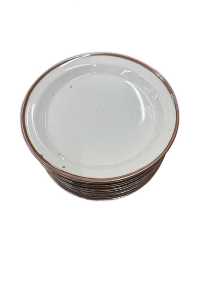 Dansk Designs "Brown Mist" Set of 10, 9" Salad Plates: Dansk Designs "Brown Mist" Set of 10, 9" Salad Plates