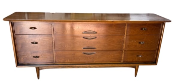 Kent Coffey Greenbriar Walnut Lowboy Dresser