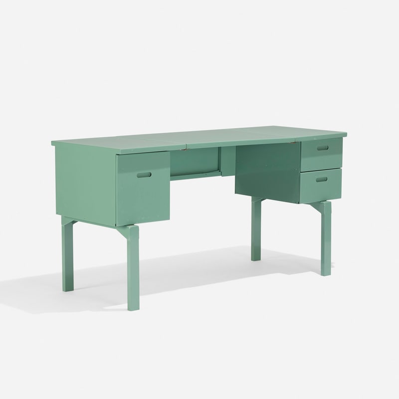 Vintage Metal Desk in a Box (1 of 2)