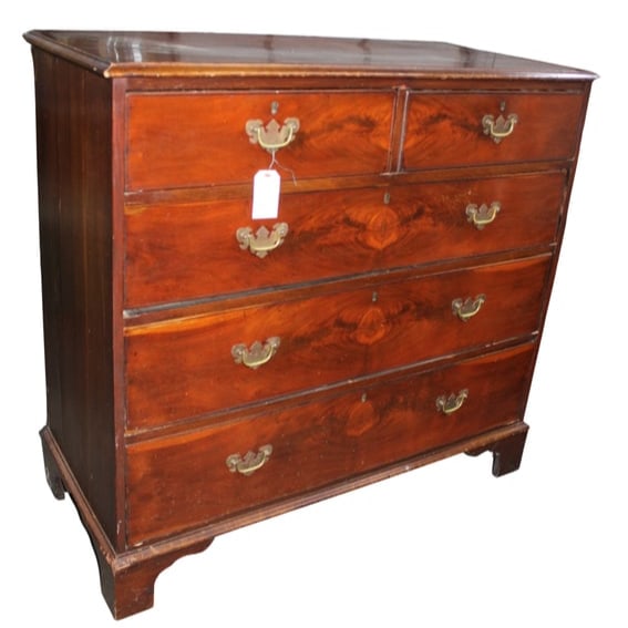 Chippendale Antique Primitive Chest (1 of 5)