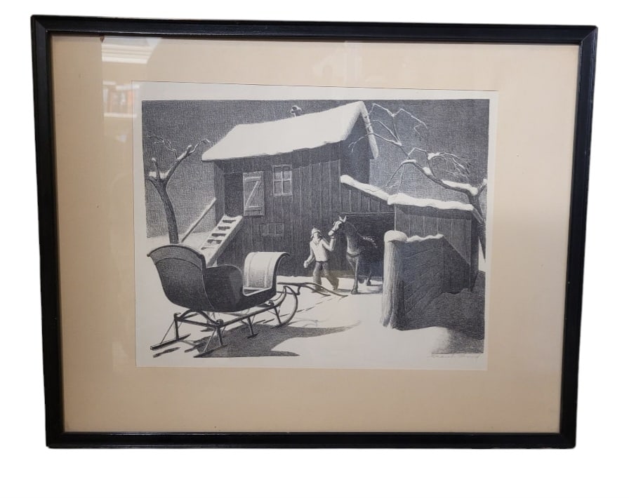 Grant Wood Signed Lithograph (1 of 5)