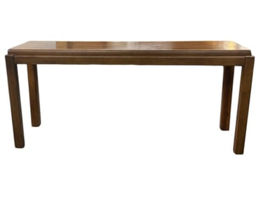 Lane Mid Century Modern Lane Walnut Console Table