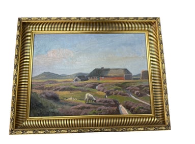 Framed On Canvas Oil Painting "Homestead"