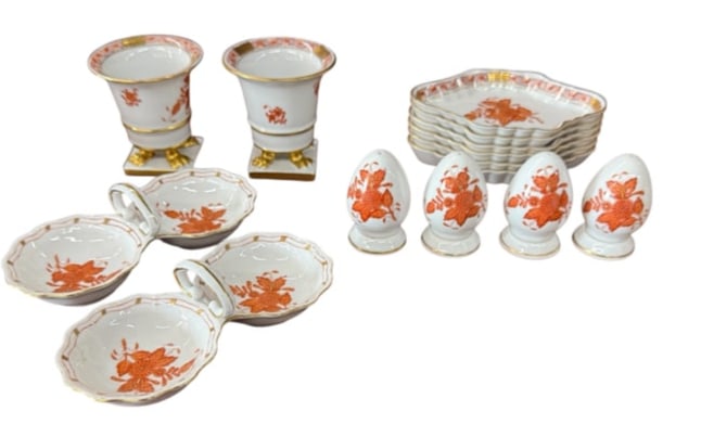 HEREND Mixed Lot Of "Chinese Bouquet" Hand Made and Hand Painted (1 of 4)