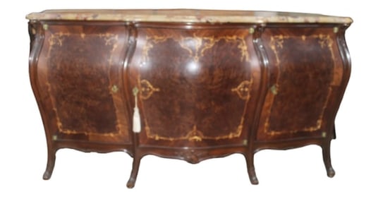French or Italian Bombe Buffet with Marble Top