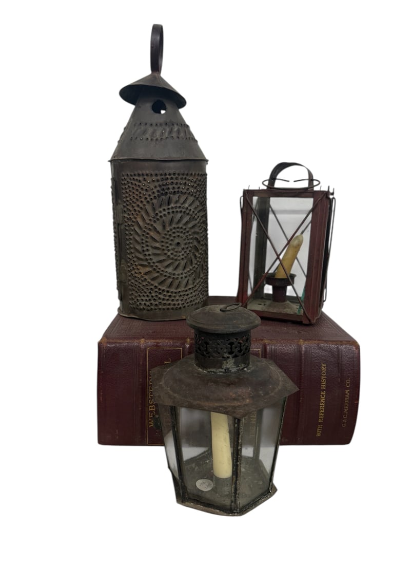 Americana Antique Primitive Lantern Lot (1 of 1)