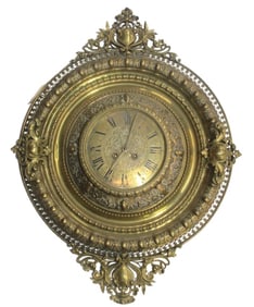 Brass / Bronze French Wall Clock