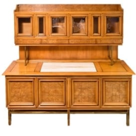 Mid Century Modern Sideboard with removable Hutch by J L Metz