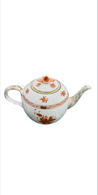 Herend Apponyi Orange Chinese Bouquet Teapot
